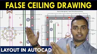 False Ceiling Drawing in Autocad | Commercial Project | How to make false ceiling drawing in Autocad