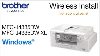 MFCJ4335DW wireless setup from control panel - Windows