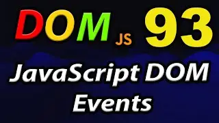 JavaScript HTML DOM Events. #93