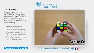 Synthesys video translation tool Translate Only the audio 2