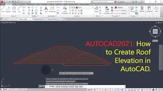AutoCAD2021: How To Create Roof Elevation in AutoCAD Part 1
