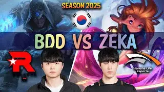 KT Bdd vs HLE Zeka - Bdd SYLAS vs Zeka ZOE Mid - Patch 15.4 KR Ranked | lolrec