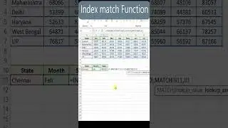how to use MATCH & INDEX to lookup values  in Excel #shortsvideo #excel #excelsolutions #ytshorts