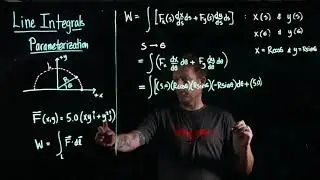 Line Integral - Parameterization Example