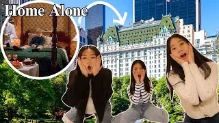 OVERNIGHT IN THE HOME ALONE HOTEL FOR 24 HOURS!!