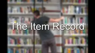 NewSchool Library - The Item Record