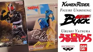 Kamen Rider Black and Invader Lum Urusei Yatsura Figure Unboxing
