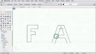 Drawing with Line Tools in Rhino / 2D Vector Lines / Technical Lines