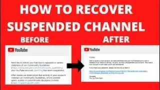 How To Recover Suspended Youtube Channel 2022 | Recover Terminated Youtube Channel 2021