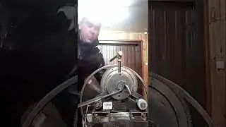 Завиток из профиля 20х20 на Станке Шарман  самодельным редуктором  Быстрая демонстрация