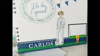 Album y Libro de Firmas de Comunión para Carlos