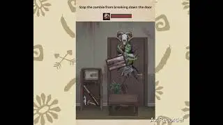 Nightmare Puzzles level 20 stop the zombie from breaking down the door Walkthrough Solution