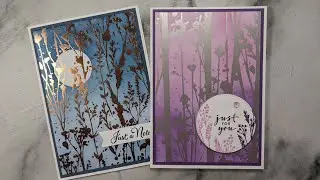 An easy way to use the Naturally Gilded foiled papers to make cards.
