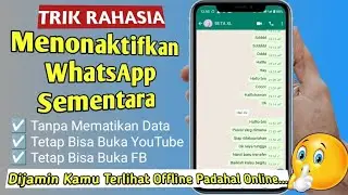 Cara Menonaktifkan WA Untuk Sementara Tanpa Mematikan Data Internet @jeftutor3845