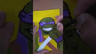 Painting Donatello (Teenage Mutant Ninja Turtles Mutant Mayhem) #painting #tmntmutantmayhem
