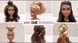 6 CUTE Barbie Hairstyles!!💕