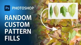 Random PATTERN fills in Photoshop with hidden script | Texture Tutorial