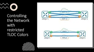 Cisco SDWAN : Control the Network with restricted TLOC Colors - LAB