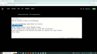 How to Convert Crowns on Draftkings