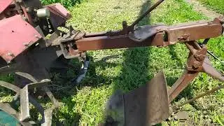 Плуг ПЦ 1-18 первый опыт пахоты с оборотным плугом.