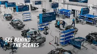 Rimac Factory Tour: fly-through video by FPV drone