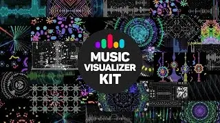 Music Visualizer Kit After Effects template