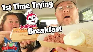 Americans Try Filipino Breakfast || Jollibee Breakfast || Drive Thru Thursday