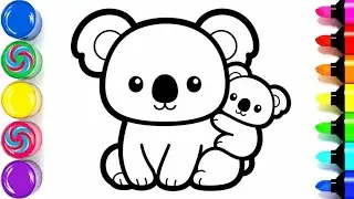 How to Draw a Koala 🐨 Drawing and Coloring Easy Step by Step Tutorial 