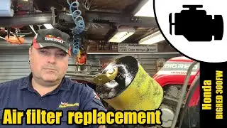 Honda BIGRED airfilter replacement 