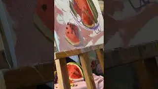 🍉Размер 30х40, масл.б/масло, работу можно уже заказать💌 #oilpainting #живописьмаслом #contemporary