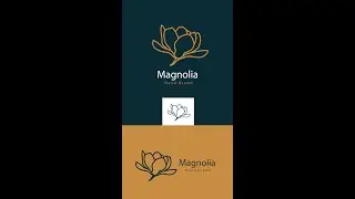 How to Design #Botanical #Logo in #illustrator #shorts #illustratortutorials #logodesign #magnolia