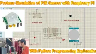 How to simulate PIR sensor with Raspberry Pi in Proteus Software
