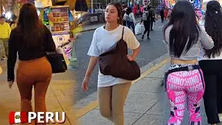 Lima Peru - La Victoria | Gamarra Centro Nightlife 🇵🇪 2024 4K