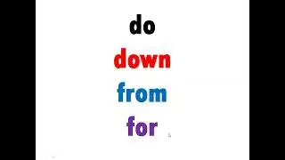 Sight words for Pre-K and Kindergarten students