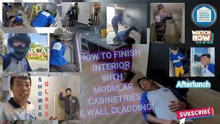 HOW TO FINISH A CONDOMINIUM UNIT INTERIORS WITH MODULAR CABINETRIES AND PAINTED WALL CLADDING