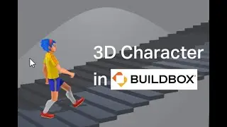 3D Character walk around with camera control test on Buildbox 3