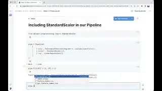 Including StandardScaler in our Pipeline
