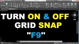 How to Turn ON & Turn Off Grid Snap in AutoCAD 2017