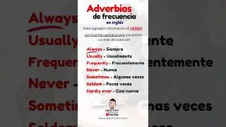 Te enseño CÓMO USAR ADVERBIOS DE FRECUENCIA en Inglés con el PRESENTE SIMPLE