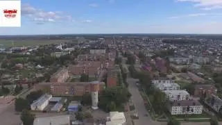 город Тара с высоты птичьего полета
