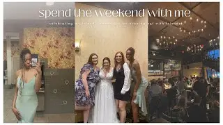 VLOG: Entering my wedding guest era (i cried) + a fun evening out with friends 🥂👰🏻💐💗