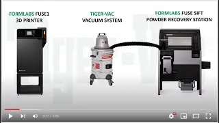 TIGER-VAC VACUUM SYSTEM + FORMLABS FUSE 1 & SIFT - USER DEMO