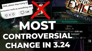 HUGE NERFS - No More Left Mouse Button Binds In 3.24 NECROPOLIS