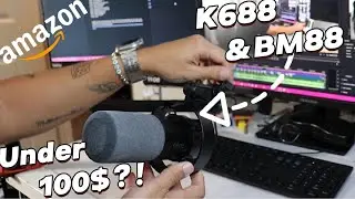 Noise Test of FIFINE Podcast Mic K688&Boom Arm BM88 Comparison.