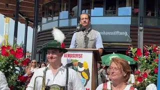Herbstfest Rosenheim 2024 - Eröffnungsrede Oberbürgermeister Andreas März am 31.08.2024