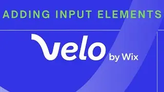 HOW TO ADD INPUT ELEMENTS TO YOUR WIX WEBSITE | VELO BY WIX