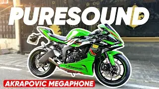 The PURE SOUND OF KAWASAKI ZX6R 2024 + AKRAPOVIC MEGAPHONE…‼️
