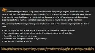BDO | TREASURE ITEM - ARCHAEOLOGIST'S MAP | Assembly + Exclusive Title & Furniture 2023
