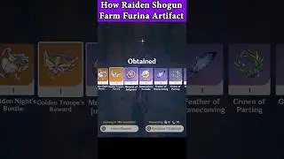 How Raiden Shogun Farm Furina Artifact!!! #genshinimpact #raidenshogun #furina
