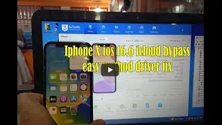iphone X 16.6 icloud bypass easy method driver fix